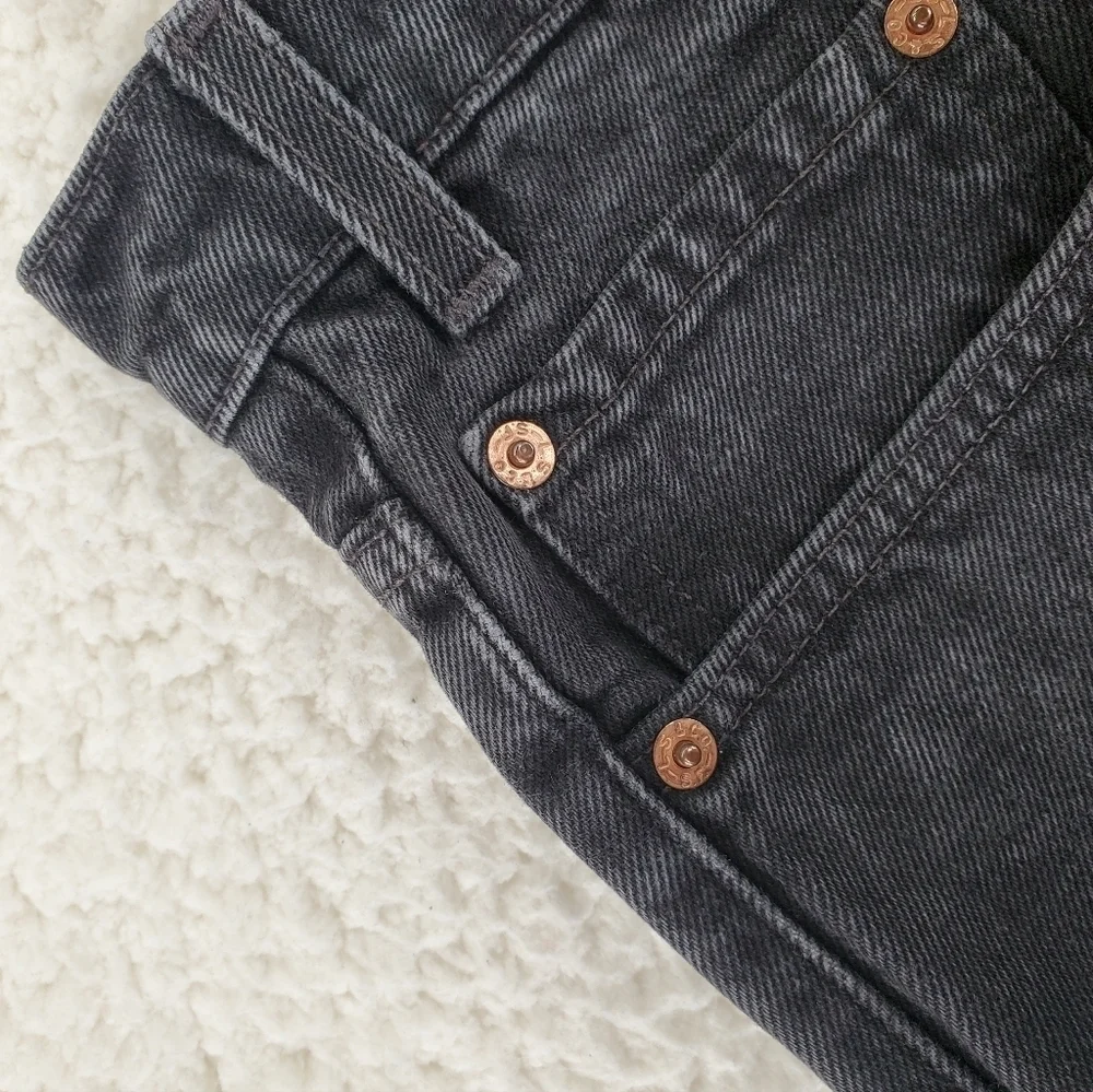 Vtg Levis 550 Faded Black Jeans Relaxed Taper Mens 33x34 (tag 36x36) 1998 PR USA